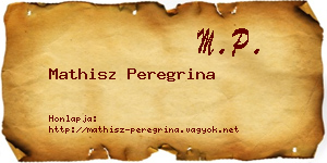 Mathisz Peregrina névjegykártya